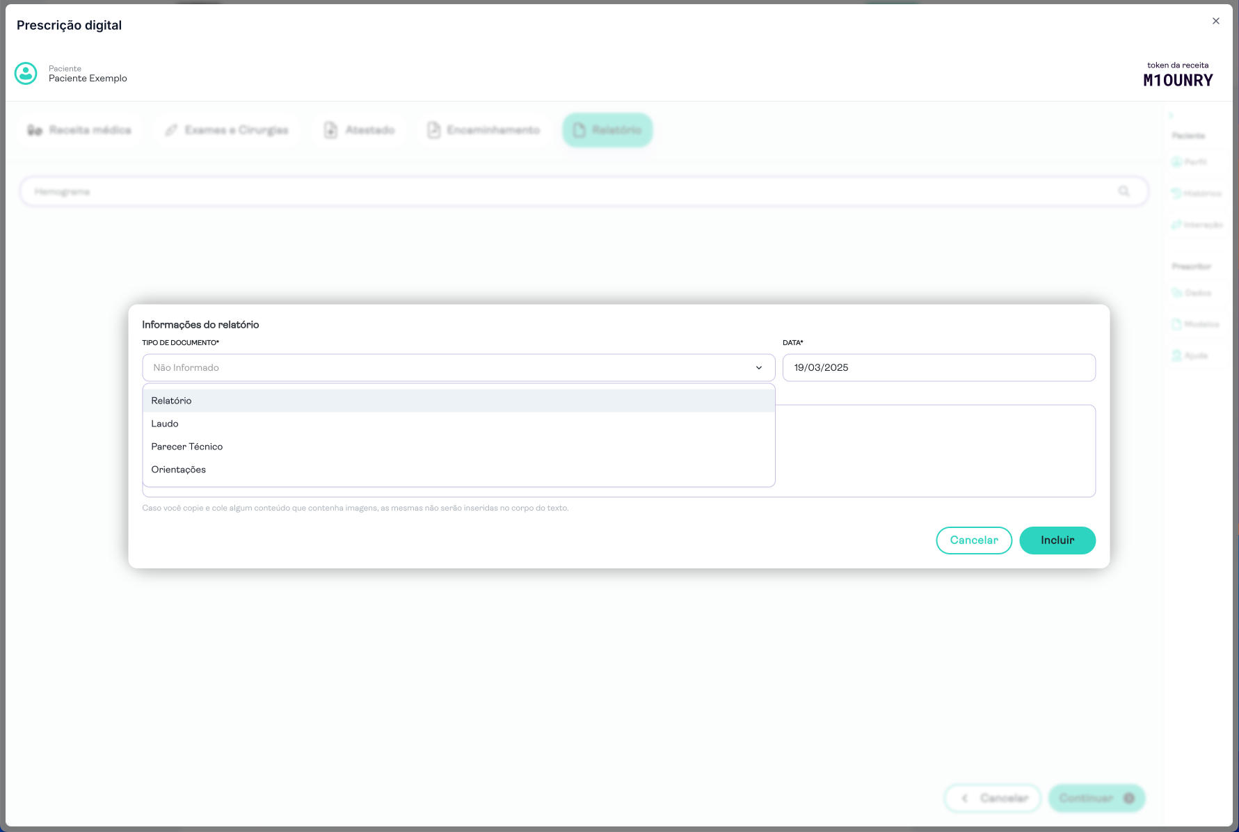 E gere outros documentos caso for necessário...